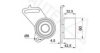 AUTEX 641816 Tensioner Pulley, timing belt